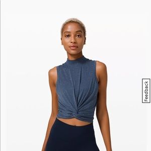Lululemon time to restore mock neck tank